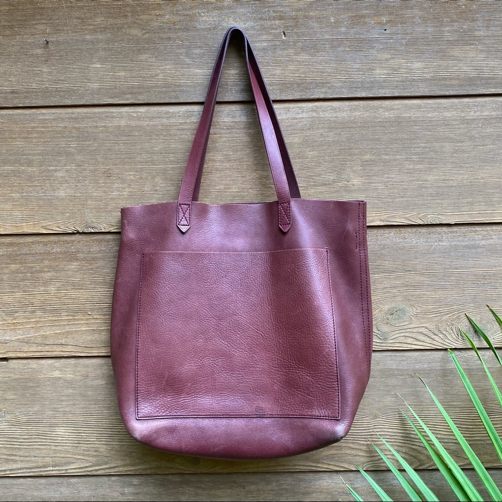 Madewell Medium Transport Leather Tote Bag